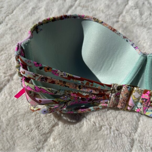 Victoria's Secret | "Byron Bay" Strapless Bikini Top | Size 34DD - Picture 6 of 11